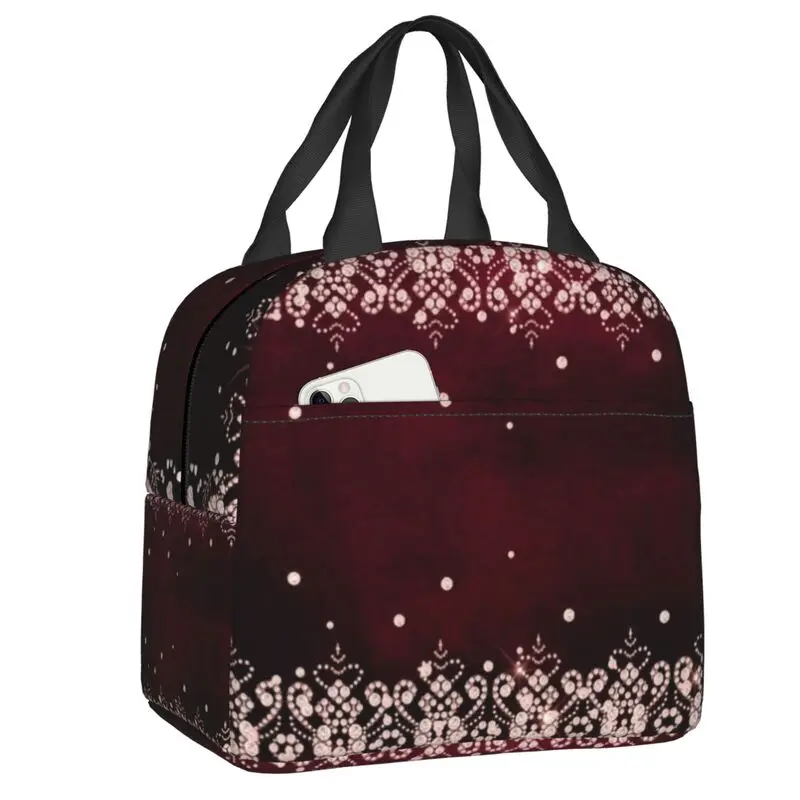 

Пользовательские сексуальные блестящие стразы многоразовые коробки для завтрака маскарадные бриллианты-холодильник термоизолированная сумка для обеда офисная работа