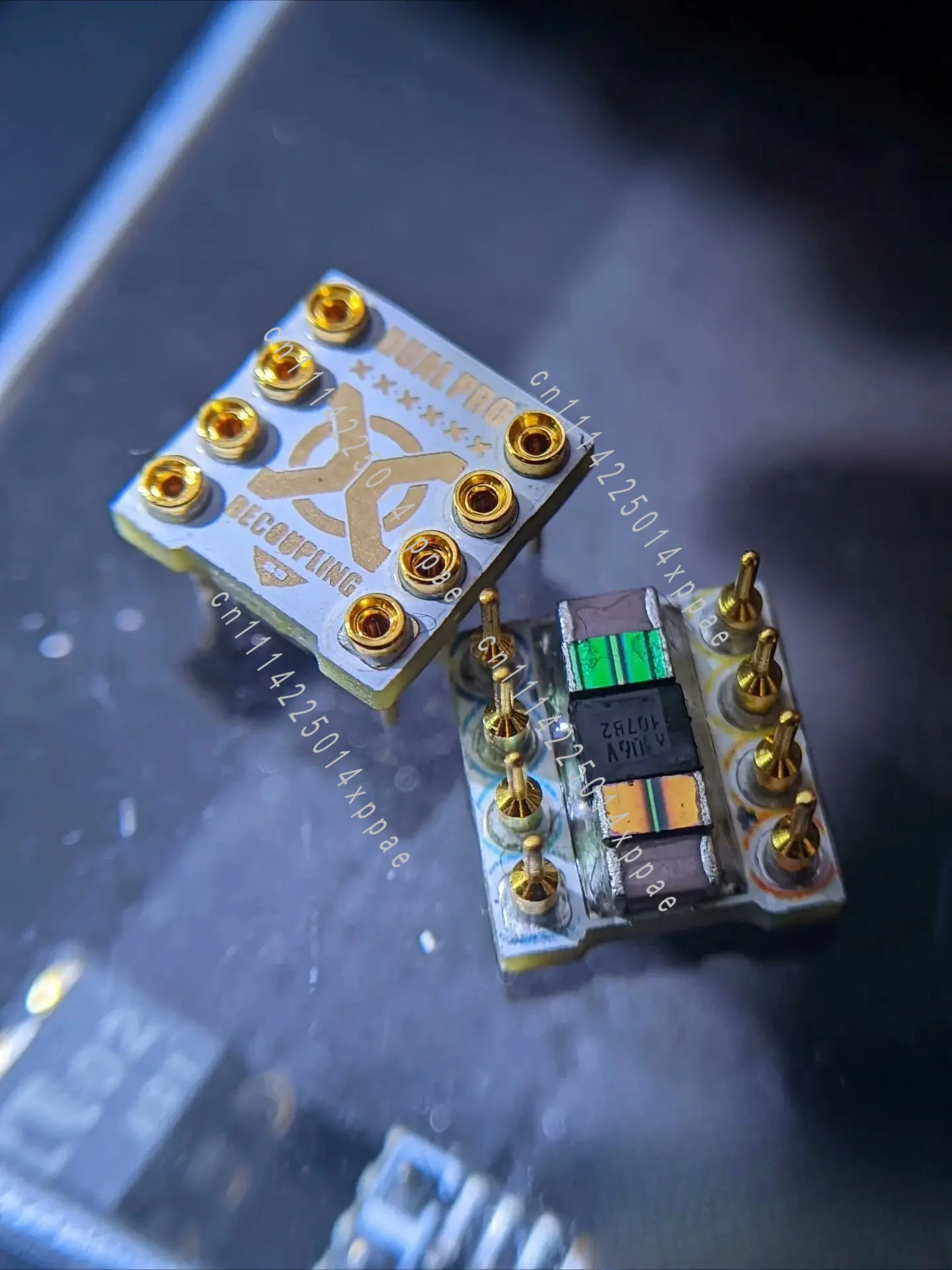 Amplifier Base Wealthy Gold HIFI Dual Operational Amplifier Upgrade Base Decoupling Operational