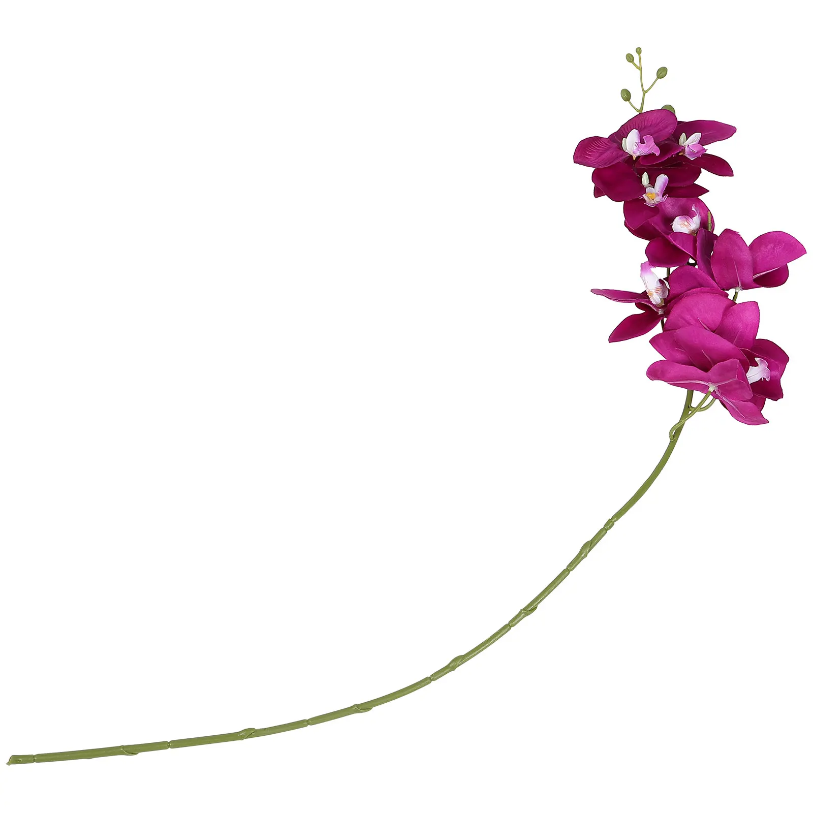 

8 Artificial Purple Orchids Simulation Phalaenopsis Lifelike Plastic Wedding Decoration Flower Plants for Home
