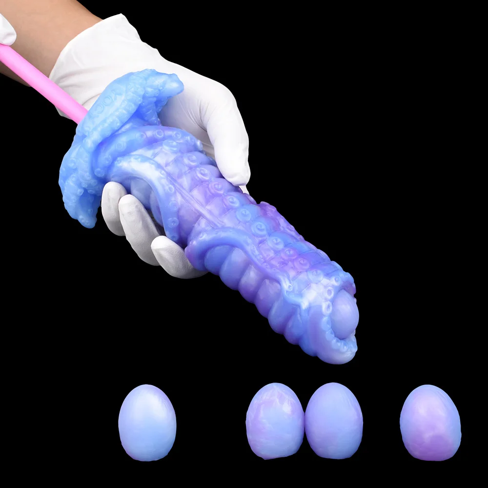 LUUK Octopuses Ovipositor Dildo Realistic Ovipositor Shape Tentacle Dildo Silicone Anal Plug Sex Toys for Women Men