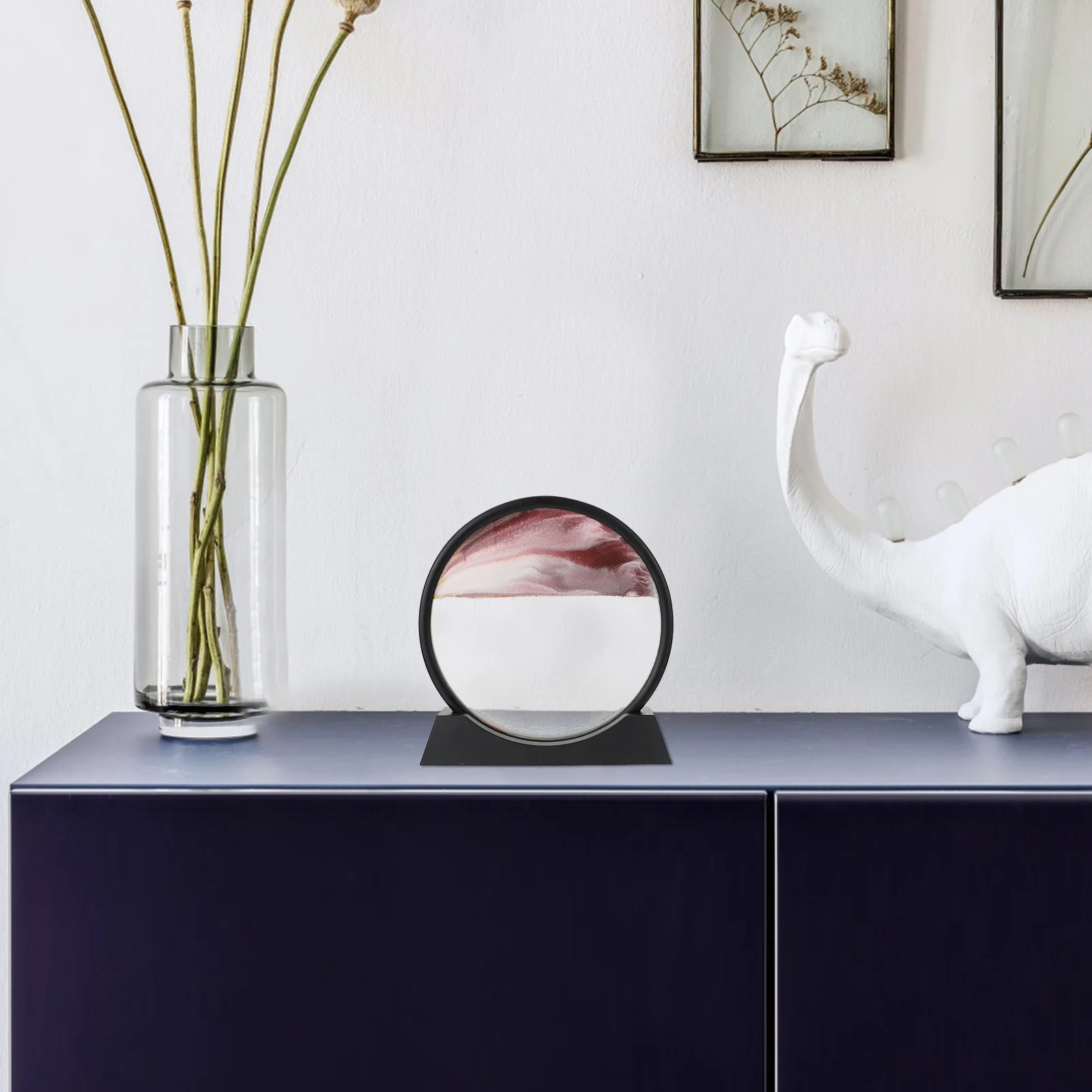 1 قطعة الرمال المتحركة اللوحة ثلاثية الأبعاد الرمال الفن حلية ديكور المنزل سطح المكتب غرفة المعيشة الديكور طاولة مكتبية الزينة صورة الرمل المتحركة #2