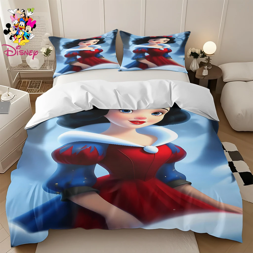 

2/3 шт., комплект пододеяльников Disney Белоснежки без наполнителя, мягкая и удобная простыня, приятный для кожи и дышащий комплект постельного белья