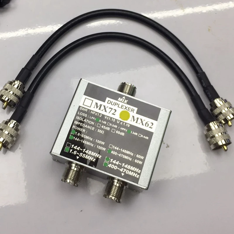 

Анализатор MX62 HAM Антенный объединитель Различная частота (HF / VHF / UHF) Линейный объединитель Transit Station Duplexer