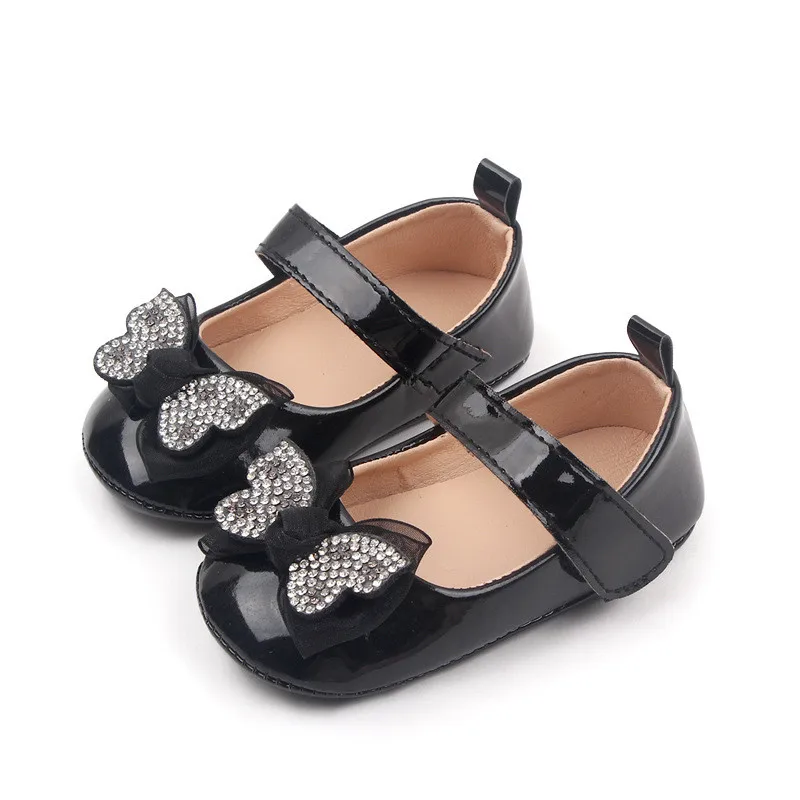 Mode Babys chuhe niedlichen Bowknot Säuglings mädchen Prinzessin Schuhe weiche Gummis ohle Neugeborene Krippe erste Wanderer