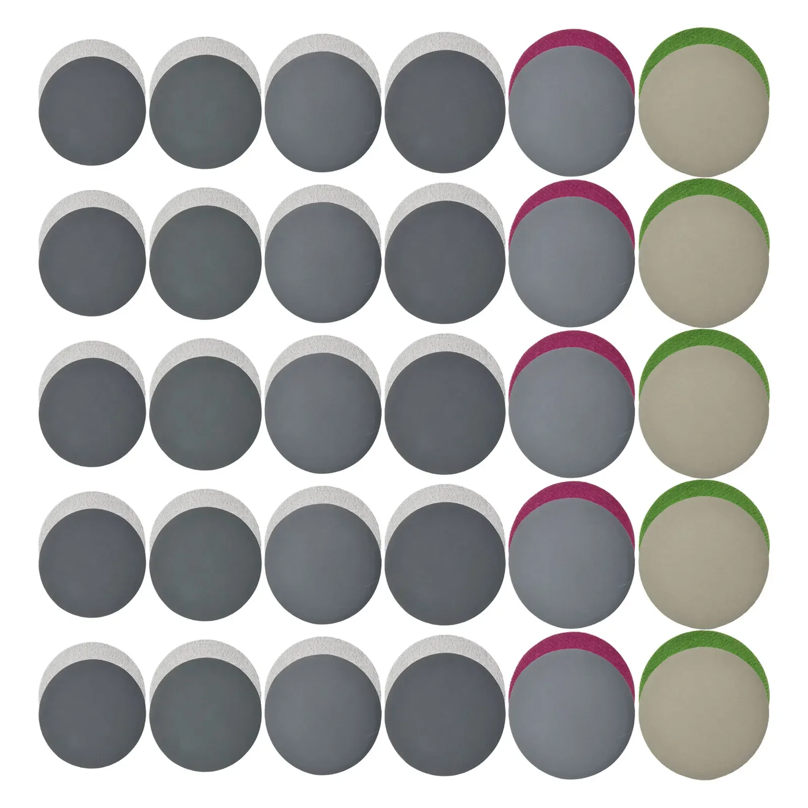 Sanding Discs Sandpaper 60pcs/set 800-3000 Grit Accessories Hook&Loop Mixed Power Tools Sanding Discs Waterproof