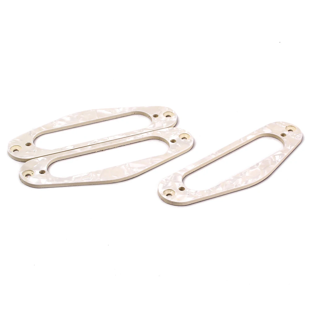 

3pcs GB405A Guitar Pickup Frame Mounting Ring Single Coil Flat Humbucker Pickup Ring Narrow Hole for TL Style Electric Guitars (