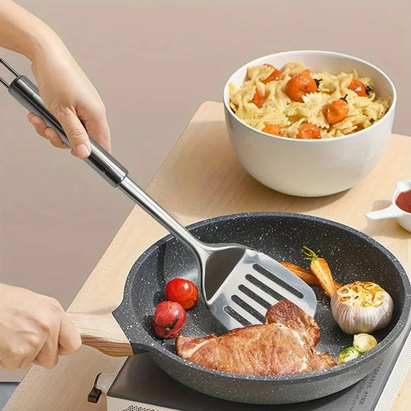 Stainless Steel Wok Spatula Metal Kitchen Accessories Slotted Turner Rice Spoon Ladle Cooking Tools Utensil Set Dropshipping