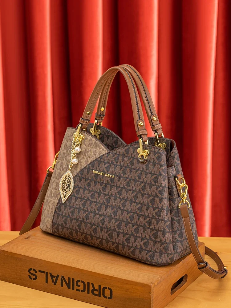 New Trendy Casual Big Tote Bag Large Capacity Bag for Women with High Quality Leather Material Shoulder Bag