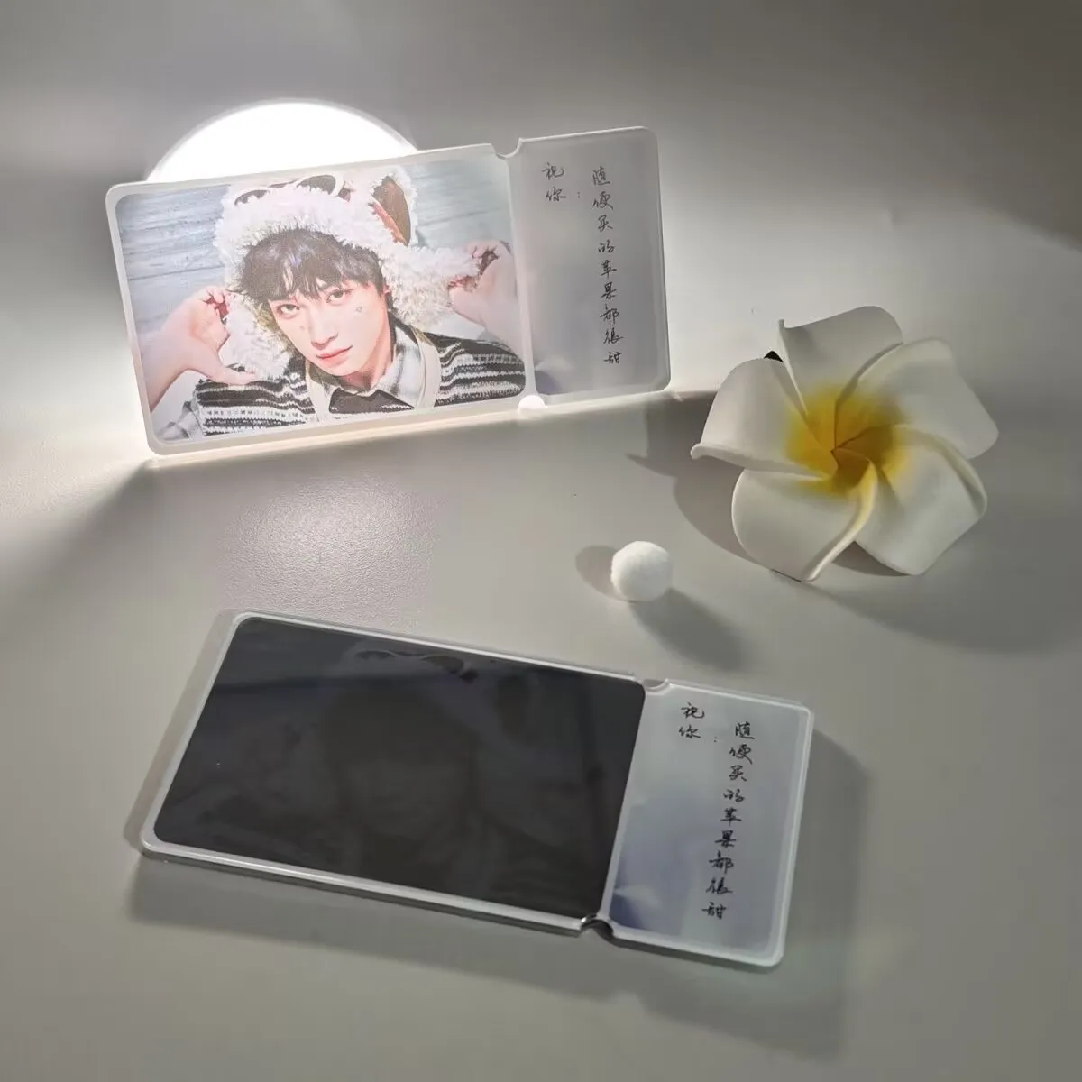 

Портативное зеркало с линзами Ziyu, актер, высокая красота, HD подвесное зеркало для рисования, акриловая слепая коробка для корней билета