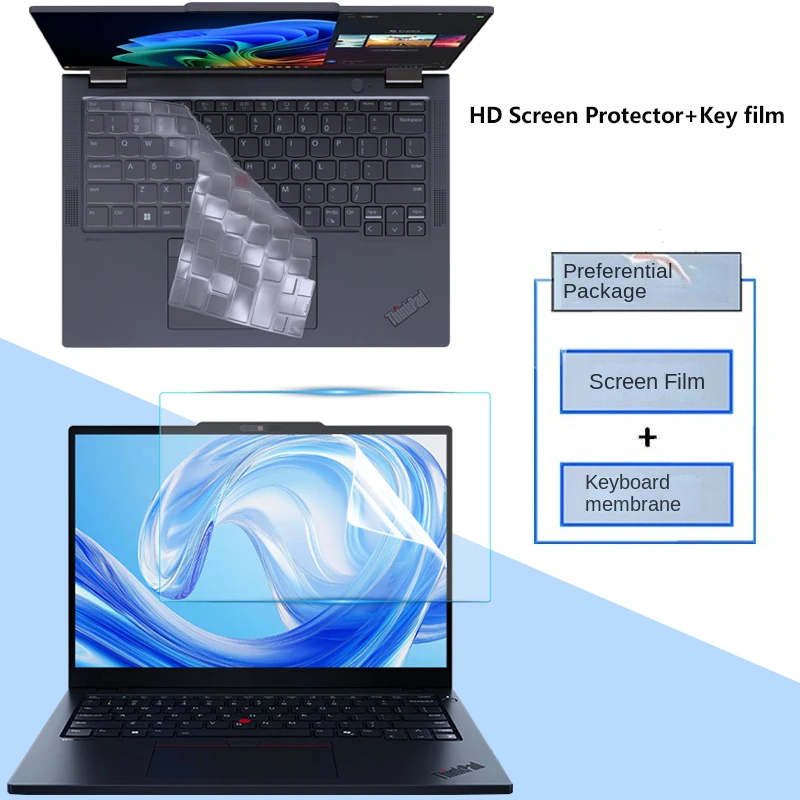 

Для ThinkPad X13 Gen5 2024экранная пленка 13,3-дюймовый ноутбук X13 Gen4, пленка для клавиатуры, антибликовая защитная пленка для экрана, антипип-пленка