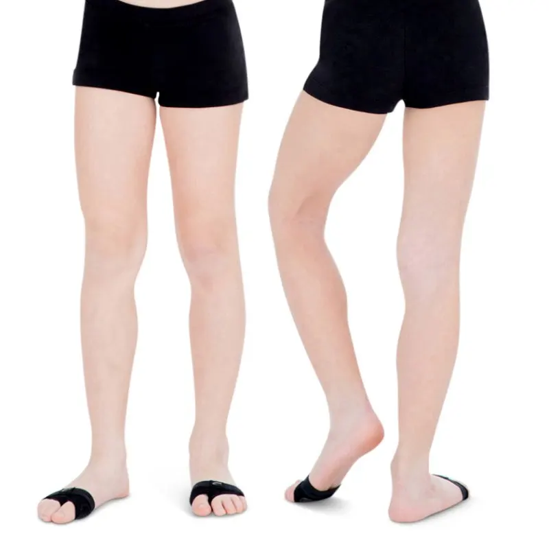 Shorts de ginástica feminina, roupas de balé, calças curtas de cor brilhante para crianças, alta qualidade