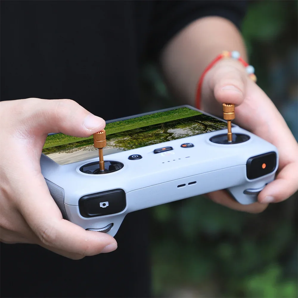 ل DJI الهواء 3/Mini3 برو الإبهام الروك سبائك الألومنيوم المقود RC تحكم عن بعد عصا تحكم ملصقا 2 قطعة/مجموعة مجموعة خفيفة الوزن