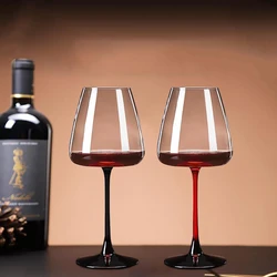 2 piece 600ml Burgundy Red Wine Glass Goblet Glass Wine Glass Big Belly Wine Glasses