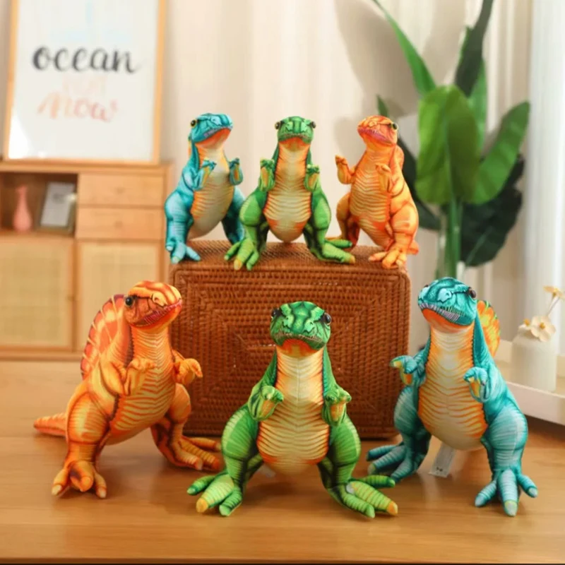 

Simulated dinosaur plush toy, prickly dragon plush toy, creative design for home decoration, cute and cute, soothing and accompa