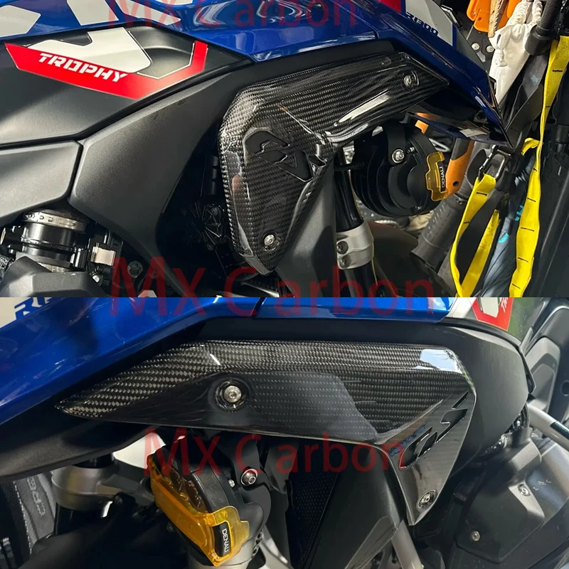 For BMW R 1300 GS R1300GS 2024 2025+Carbon Fiber Exhaust Pedals Side Front Beak Extension Covers Sur-Ron Motorcycle Accessories