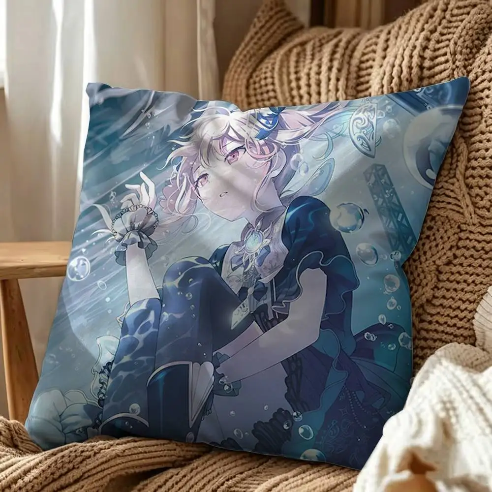 P-Project S-SEKAI Mizuki Akiyama Double-Sided Printed Cushion Cover Bedroom Bedside Sofa Pillow Case