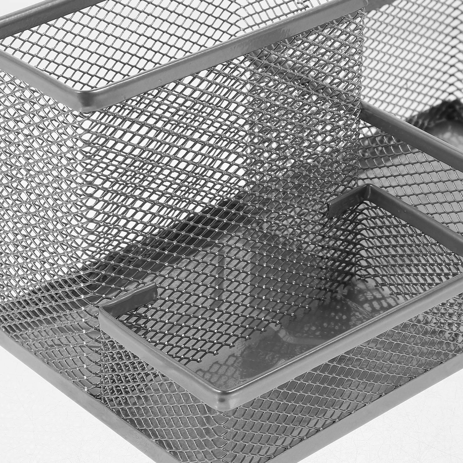 

1 set Pen Stationery Storage Box Iron Mesh Pencil ganizer for Desk Multi Convenient Pen Holder function Office Supplies