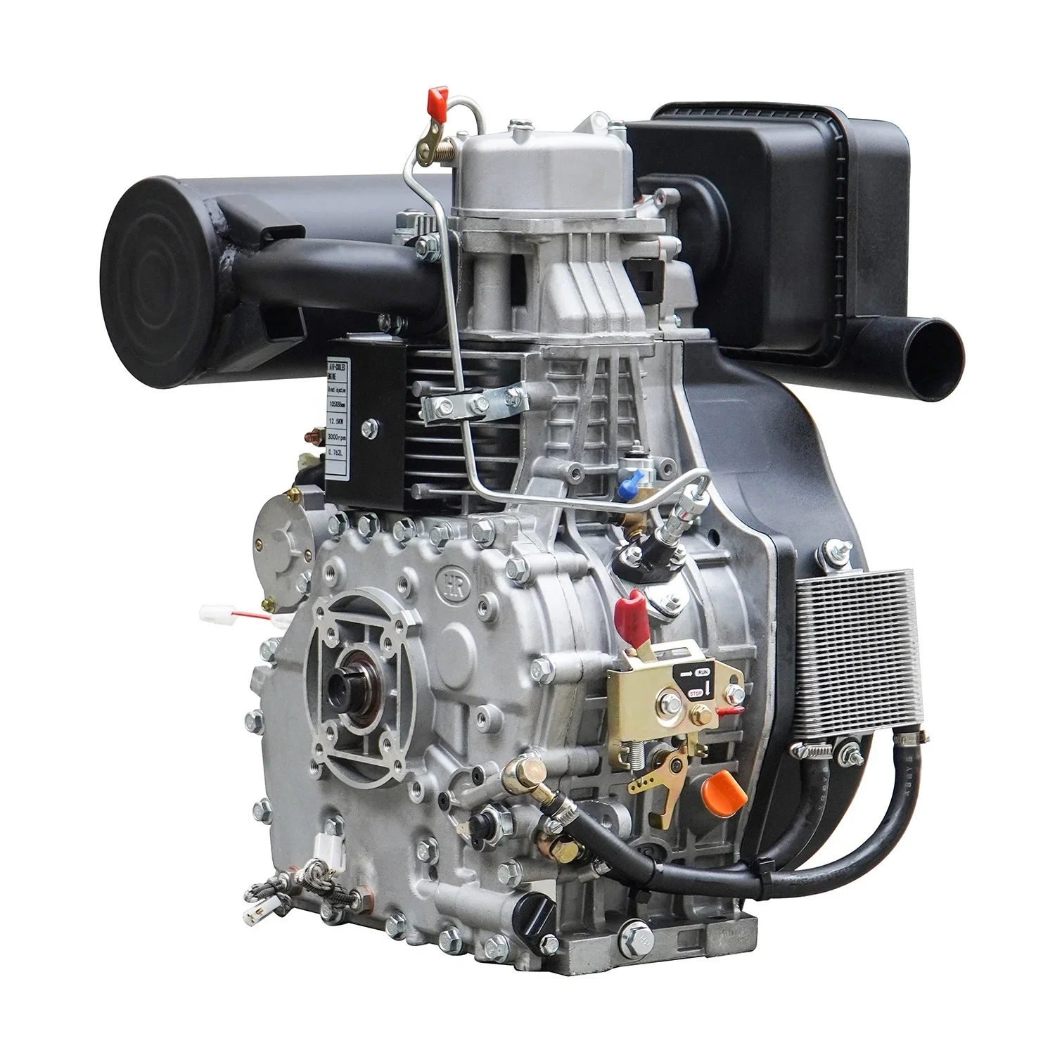 Hiearns HR1105 Single Cylinder Diesel Engine 2 Cylinder Diesel Engine 20HP Electrical Start