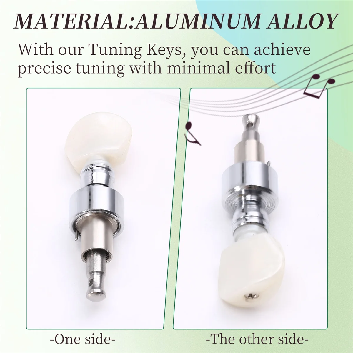 Accesorios de perilla de cuerda para instrumento de guitarra N18R, afinador de banjo, teclas de afinación, sintonizador de botón de cuerda Turtledove, A