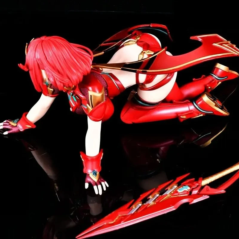 15 سنتيمتر Xenoblade 2 Pyra Mythra المزدوج رئيس النحت أنيمي الشكل آلهة جمع نموذج هدية لمحبي شاشة لسطح المكتب تمثال اللعب