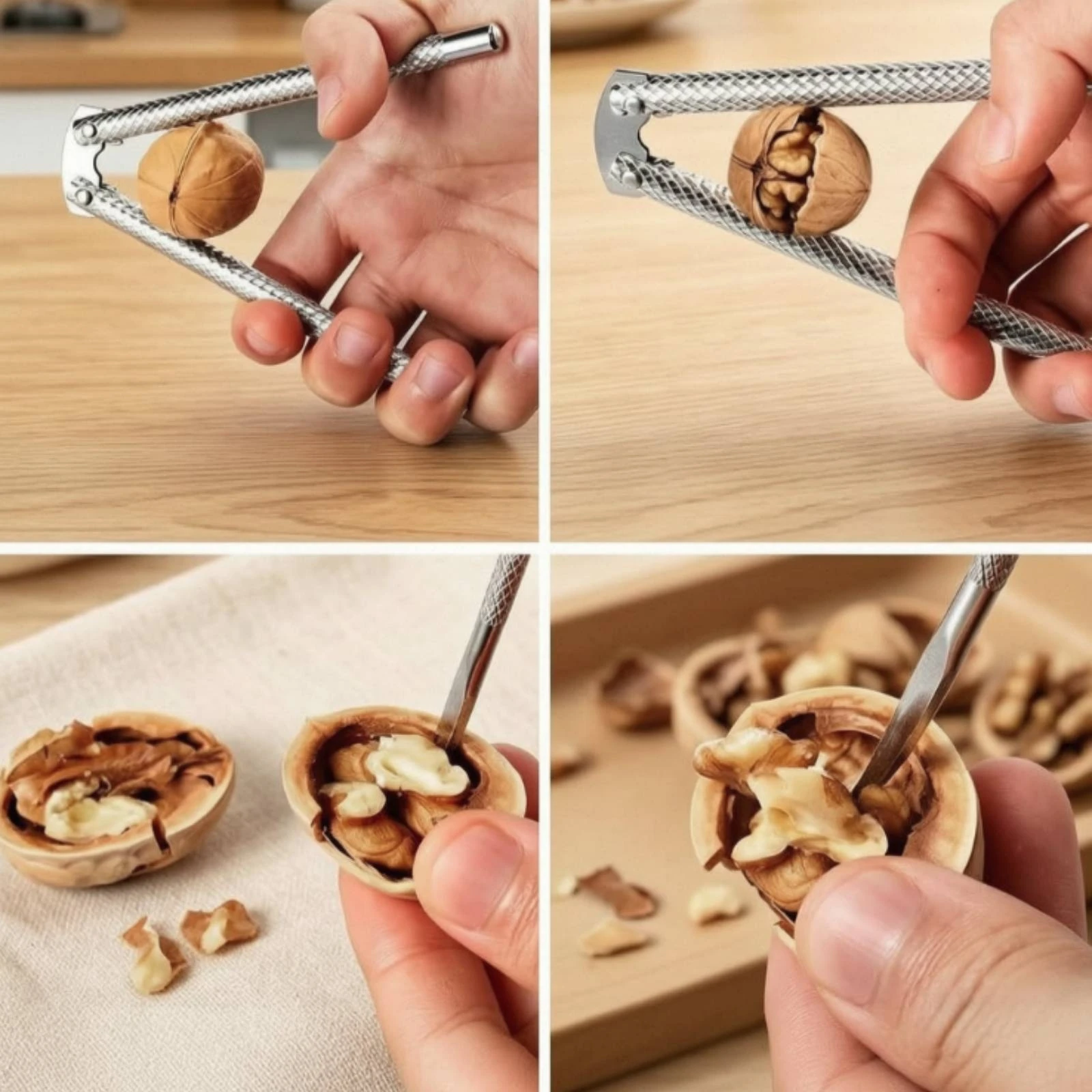 Nut Cracking Tool Tool with Picks Handheld Nut Cracking Tool with Picks Nutcracker Slim Long-Lasting for Kitchen, Dining Table