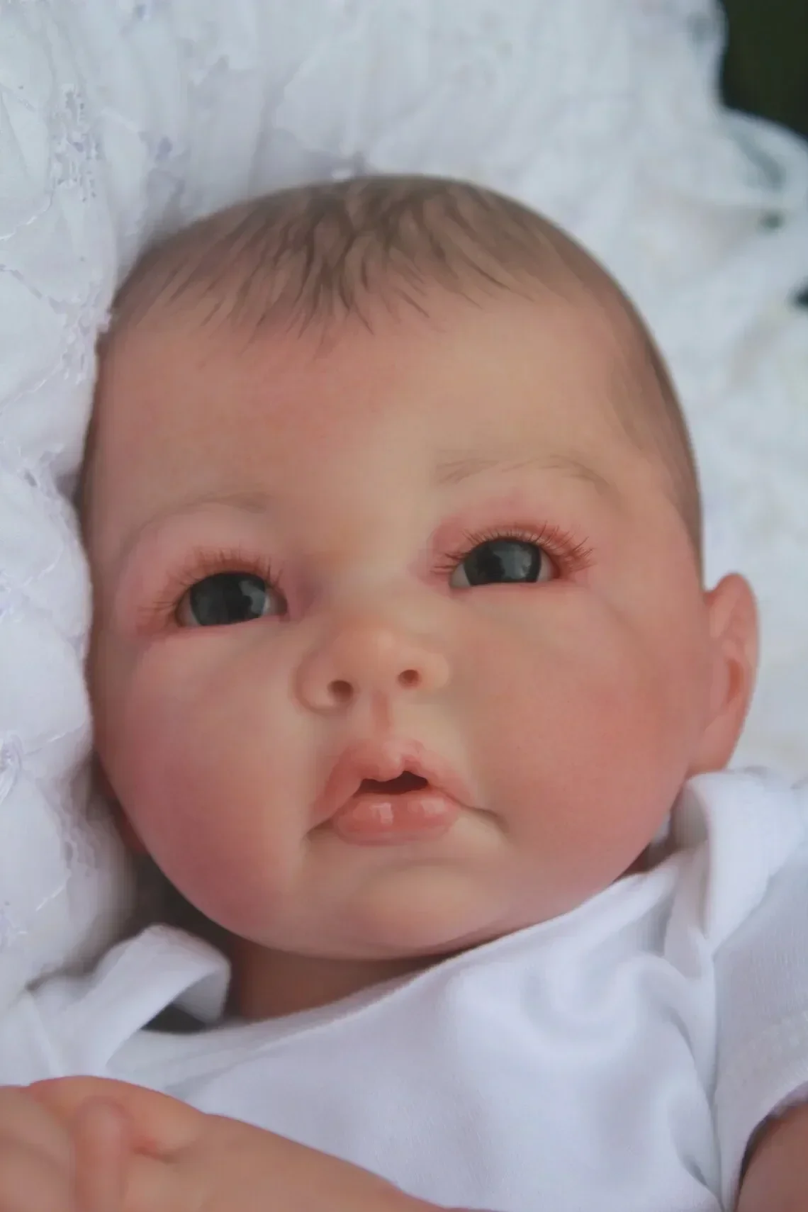 NPK 20inch Already Painted Finished Reborn Baby Doll Luca Lifelike Baby 3D Painting with Visible Veins Gifts for children