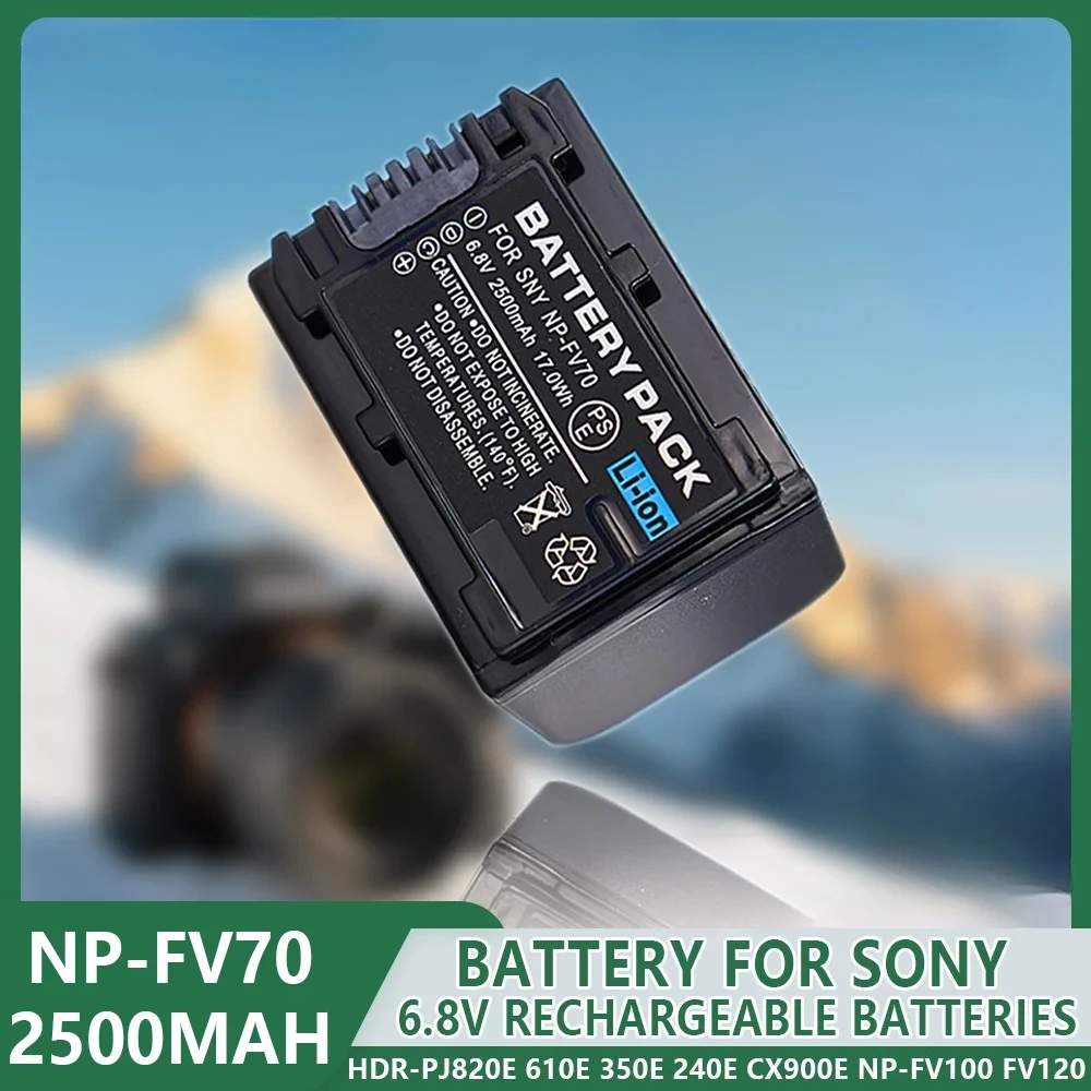 1-4PCS 2500mAh NP-FV70 Batteries NP FV70 Rechargeable batteries For Sony NP-FV70 NP-FV90 NP-FV100 FV120 HDR-SR68 DCR-SX85 DCR-S