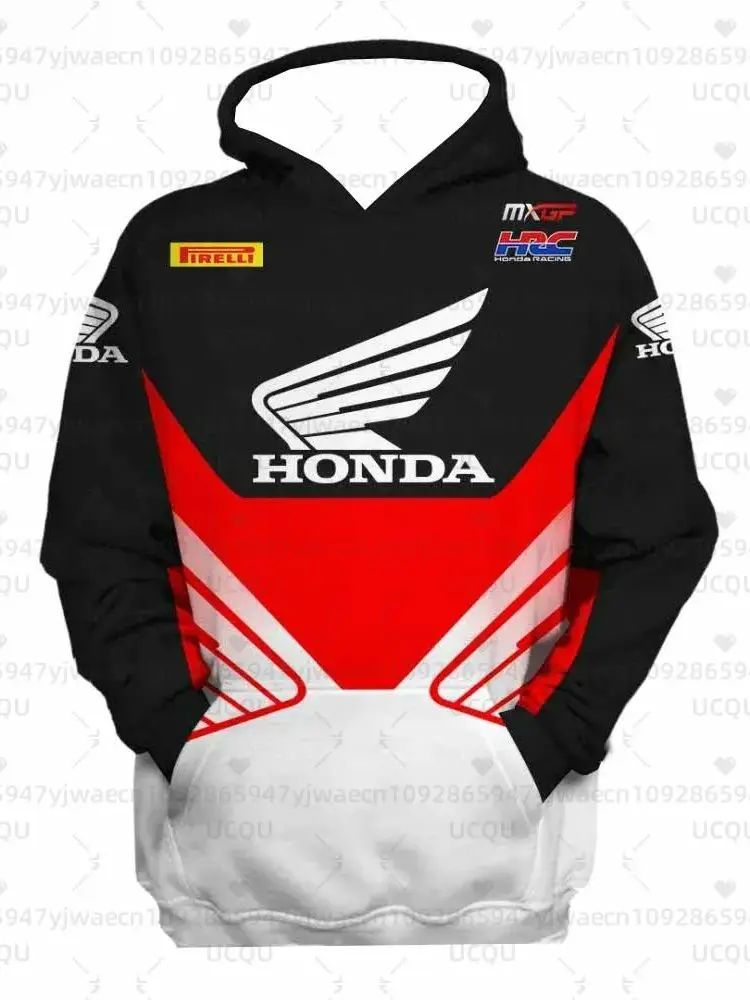AliExpress Sport Honda 3D Print Motorcycle Jersey Hooded Hoodies Riding Dirt Bike and Mountain Racing Men's Women's Armored Hoodie