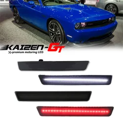 White Amber Red LED Front / Rear Side Marker Parking Lights For Dodge Challenger 2015 2016 2017 2018 2019 2020 2021 2022 2023