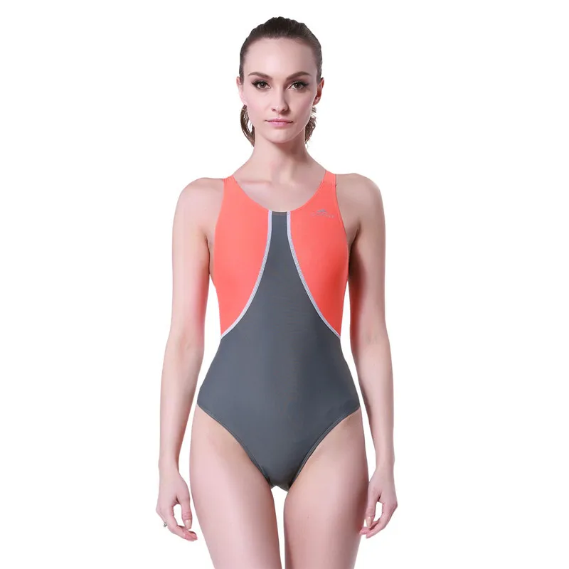 Damskie jednoczęściowe profesjonalne konkurencyjne seksowne stroje kąpielowe Push Up sporty wodne wyścigi kąpielowe Backless Monokini Surfing Beach