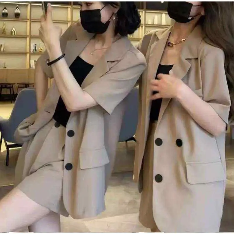 

Lightweight Casual orts Suit for Women New Design Faionable Tee-Piece Set Polyester Material Ne f Zipper