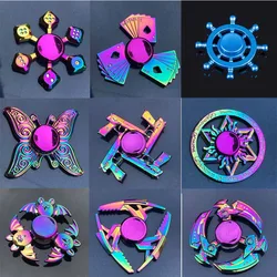 Fingertip Rainbow Metal Gyro Toys Anti-Anxiety Toys Multi-style Kids Gadgets Focus Relieves Stress Finger Spinner