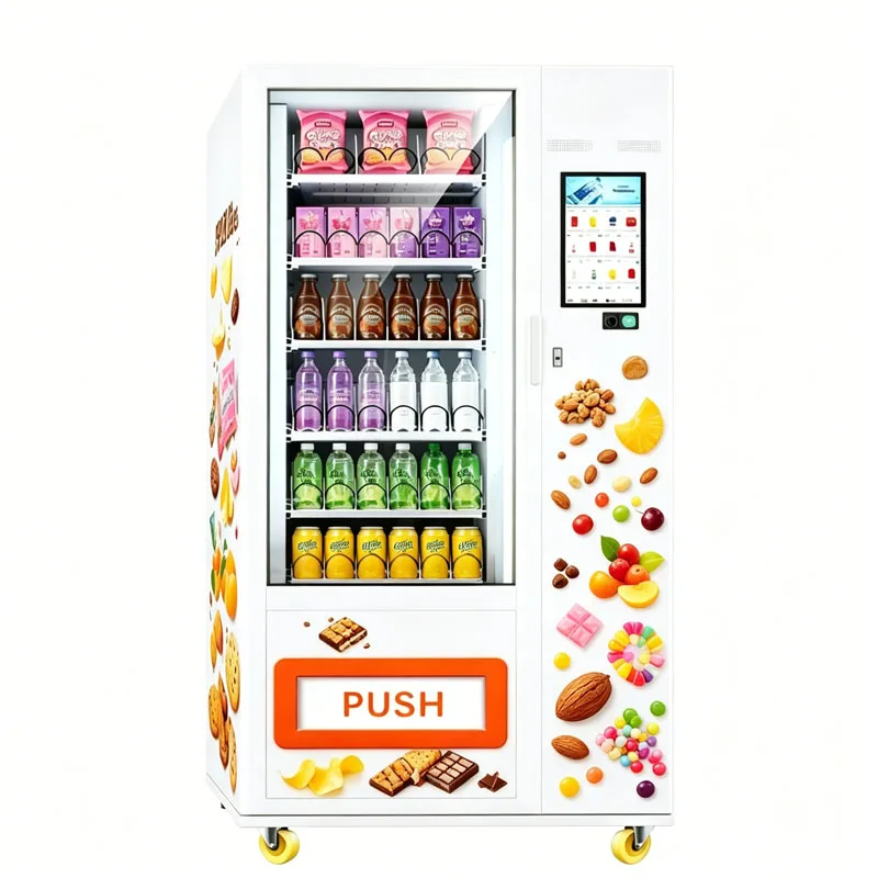 Smart Retail Vending Machine Snack Drink Dispenser with Advertising Screen Wholesale Customized