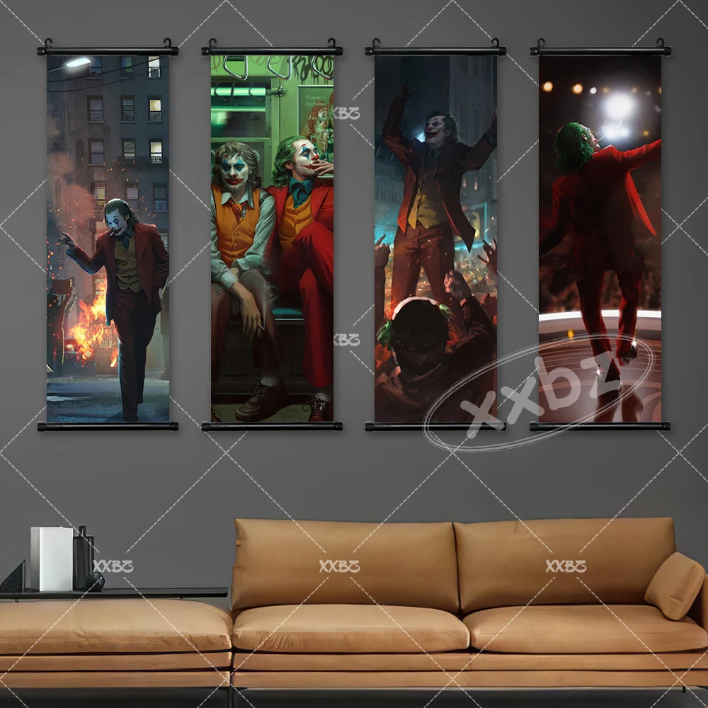 映画ポスタージョーカープリント壁アートワーク家の装飾絵画クラシック DC コミックフィギュアルームキャンバススクロール画像