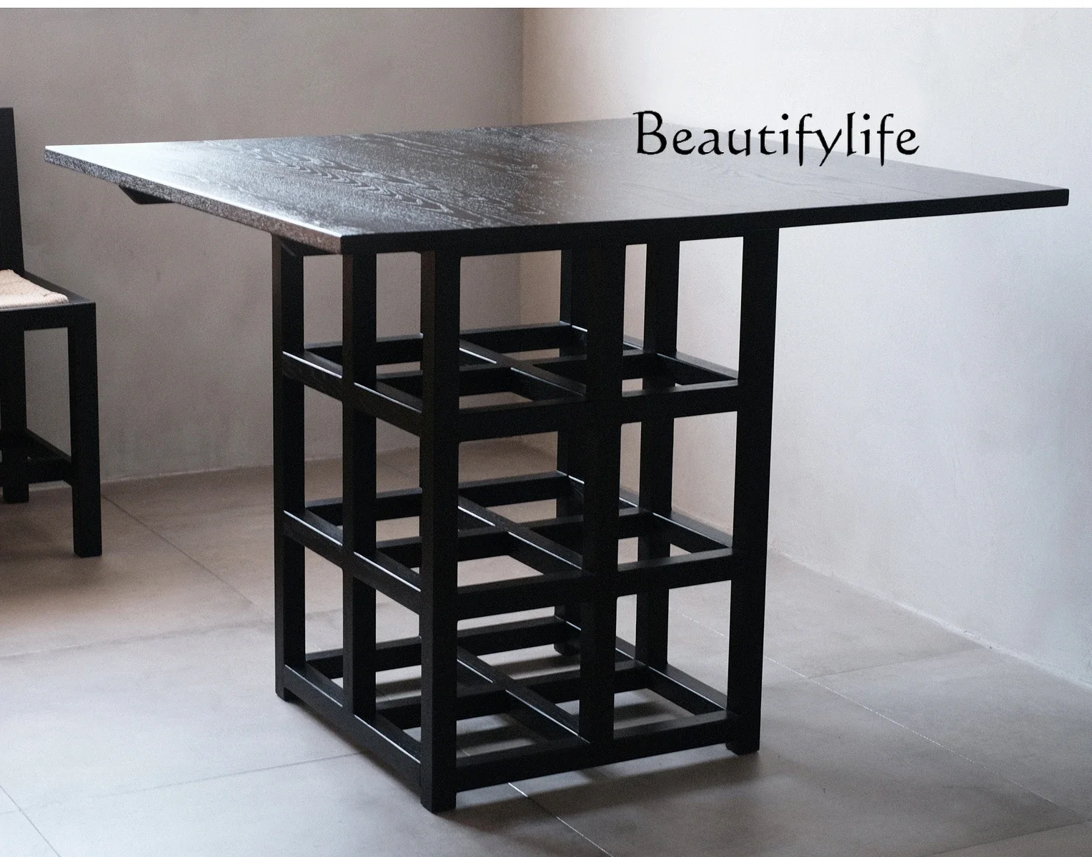 

Artistic Style Log Designed by a Maestro American Simple Modern Stitching Solid Wood Antique Style Dining Table