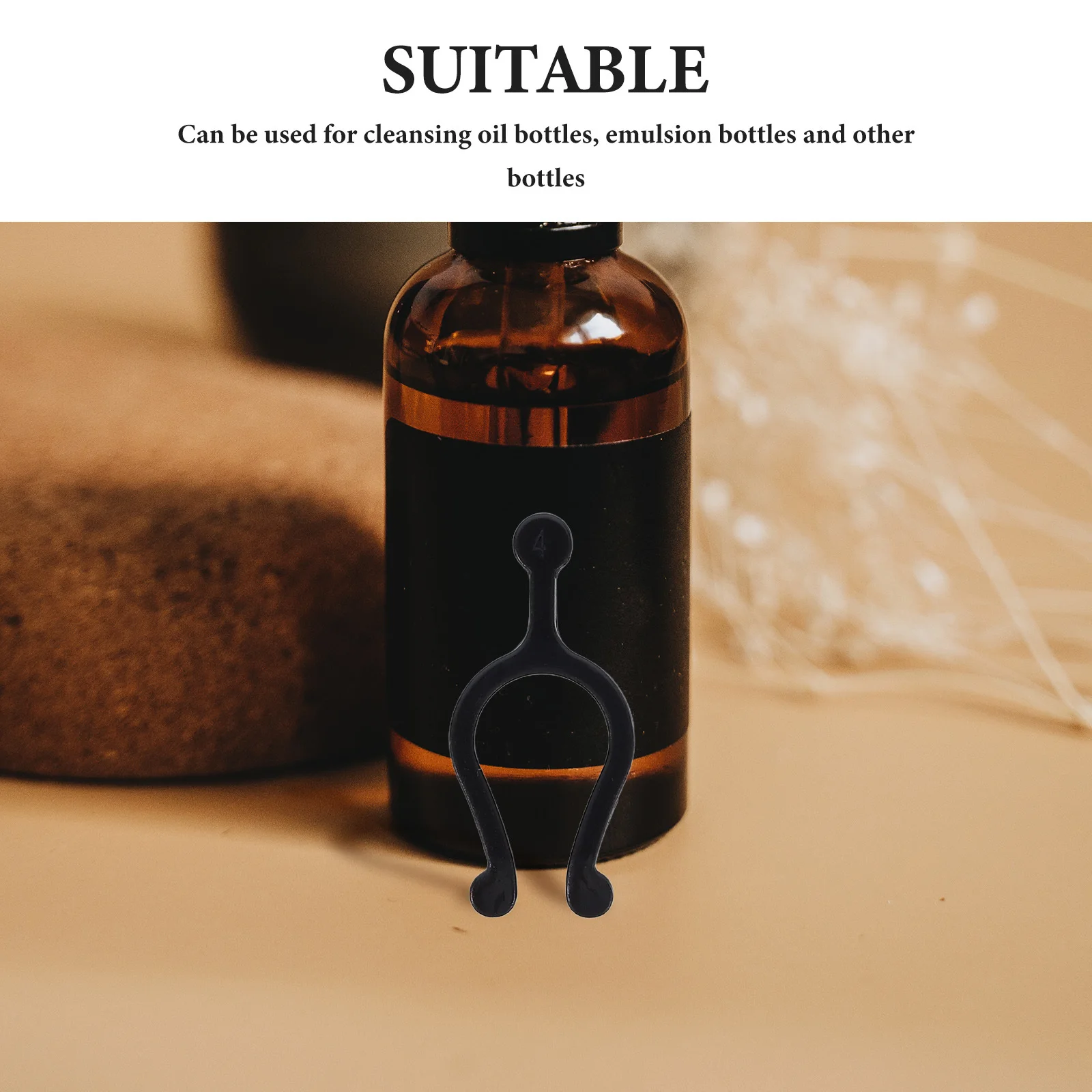 

50pcs Cleansing Oil Pump Clip Black Plastic Pump Stopper For Lotion Bottle Lock Dispenser Collar Snap Fastener Travel