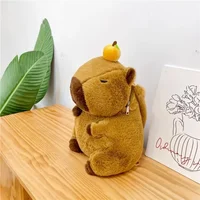 Cute Soft Plush Capybara Backpack Girl Fashionable Crossbody Bag for Women Kawaii Shoulder Bag for Children Gifts for Girlfriend 5