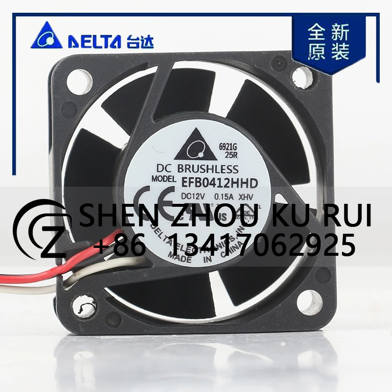 

EFB0412HHD Delta 5 В 24 В 48 В постоянного тока 12 В 0,15 А AC EC 4020 40X40X20MM 4 см бесшумный вентилятор для переключателей Huawei H3C охлаждающий вентилятор