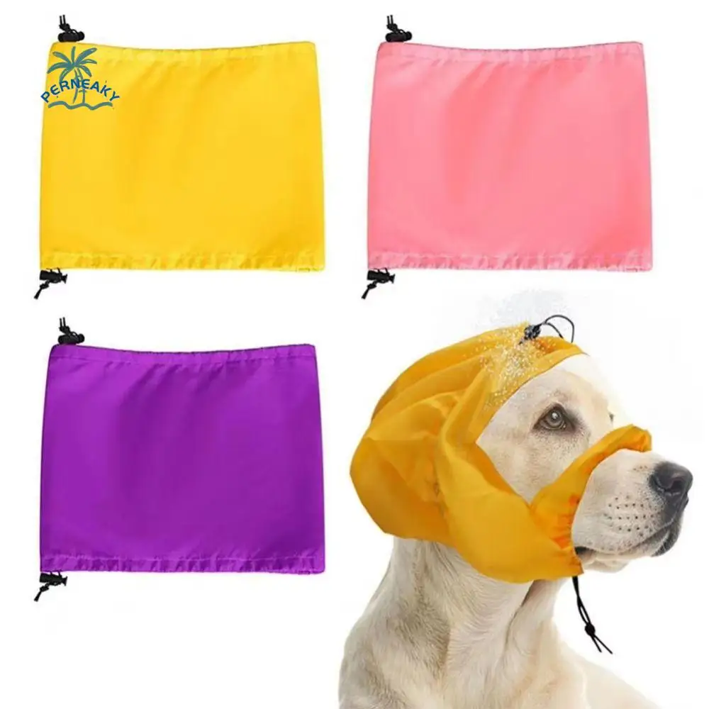 Waterproof Pet Grooming Cap Reusable Transparent Visor Dog Bath Protector Adjustable Comfortable Dog Ear Covers Rain