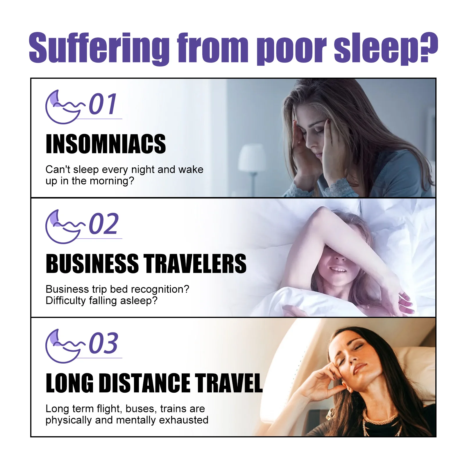 Sleep Aid Spray Relieves Anxiety Decompression Relaxes Soothes Mind Insomnia Treatment Helps Improve Sleep Quality Body Care