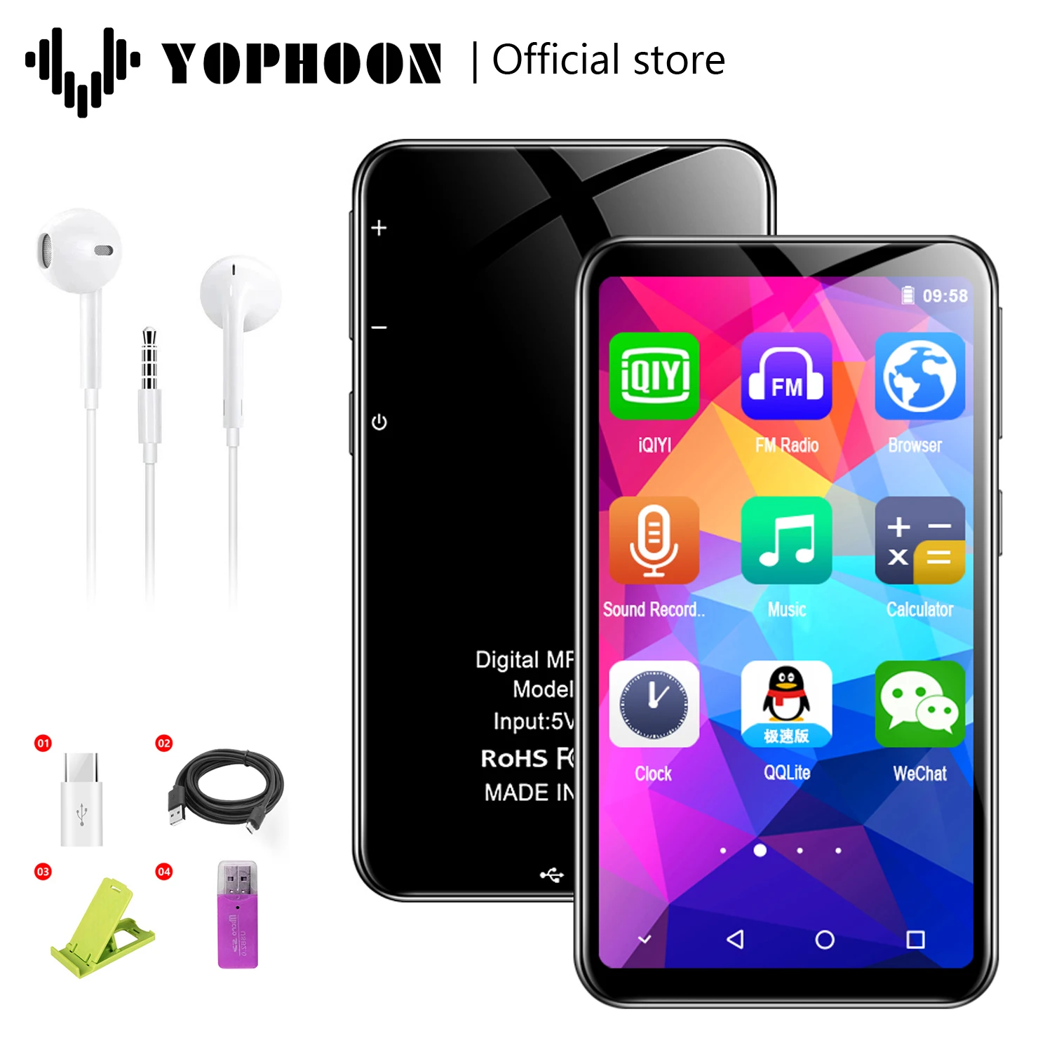 Yophoon WiFi MP3 Player, 3.6