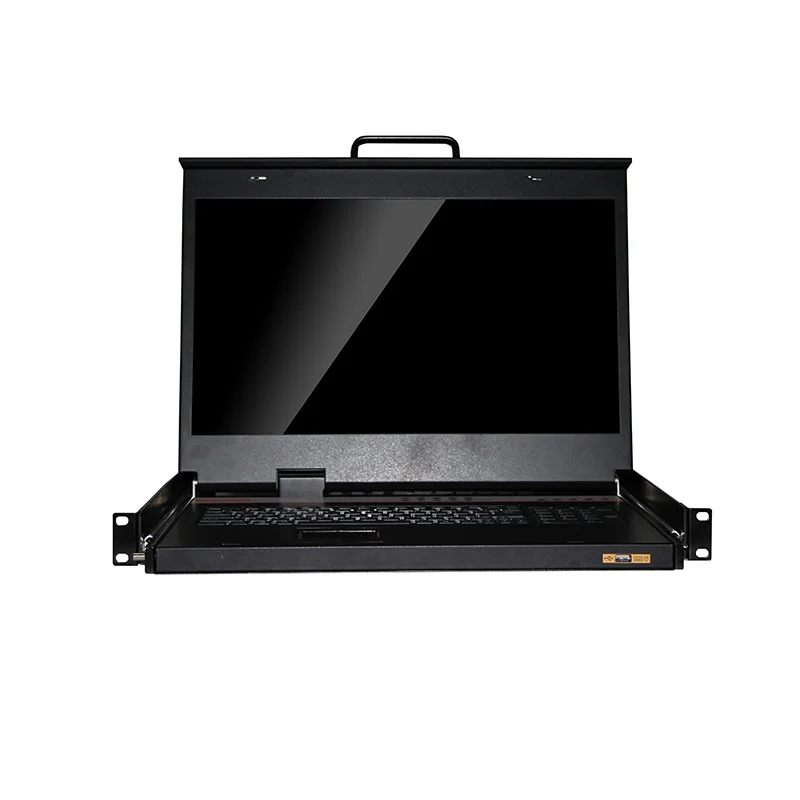 1920 x 1080 resolution 1U rack mount 17.3 inch lcd KVM switch single HD + DVI +VGA port kvm switch