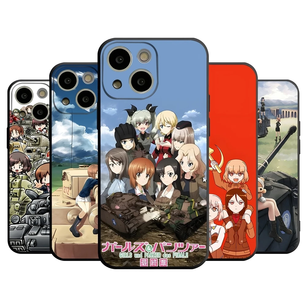 Girls Und Panzer Phone Case For 14 Pro Max For Apple Iphone 16 15 Po Max 12 Mini 11 13 Pro Xr X Xs 8 7 Plus Back Cover