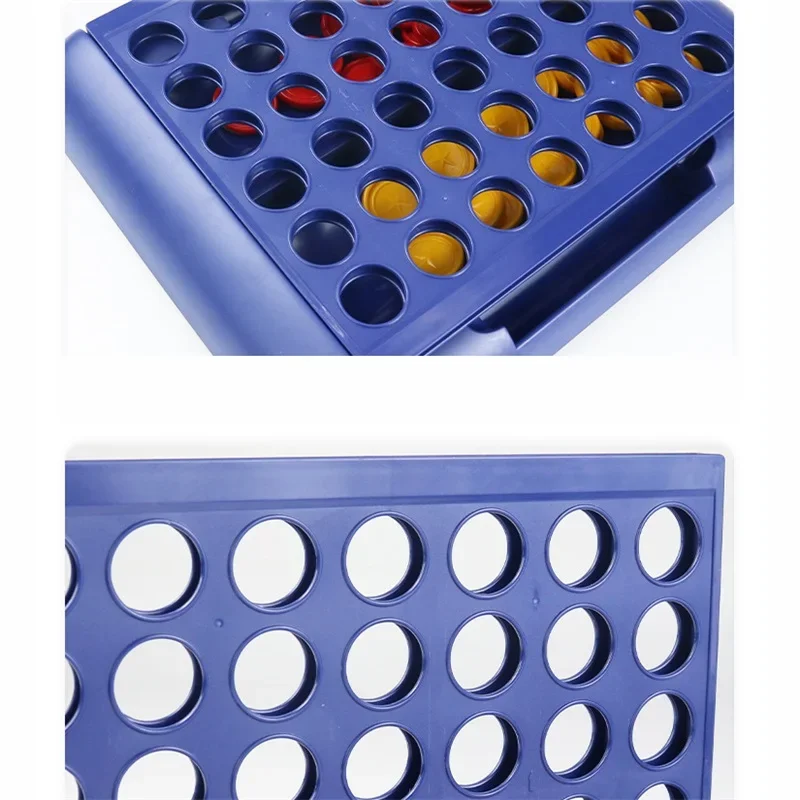 Klassisches Familien-Partyspiel, faltbares Connect-4-in-a-Line-Brettspiel, frühpädagogisches Puzzle, Denkspiel für Kinder, Denktrainingsspielzeug – Detail 6