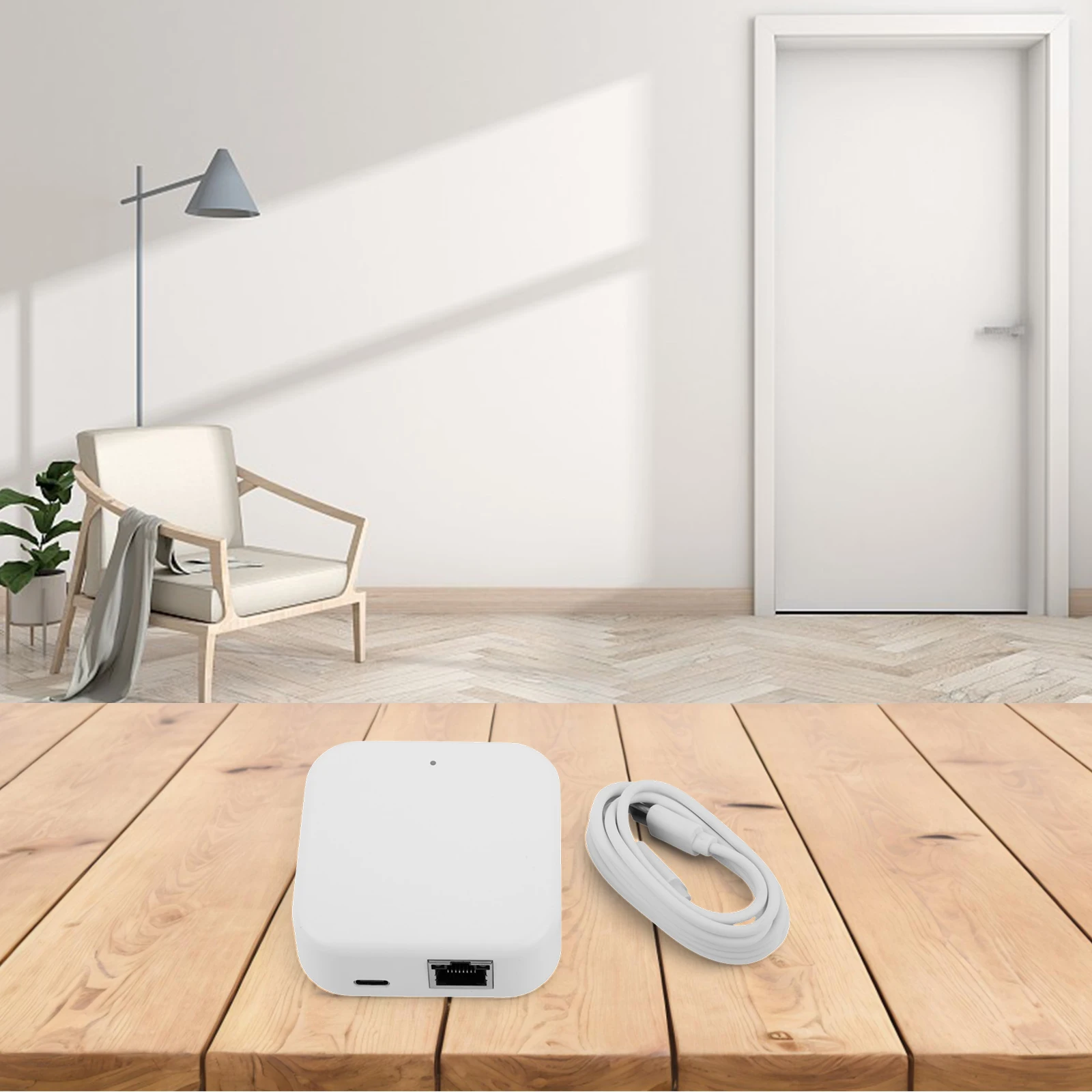 Multiple Device Pairing Remote Lock Control Real-time Monitoring Notifications 10 Meters Range For Smart Lock White