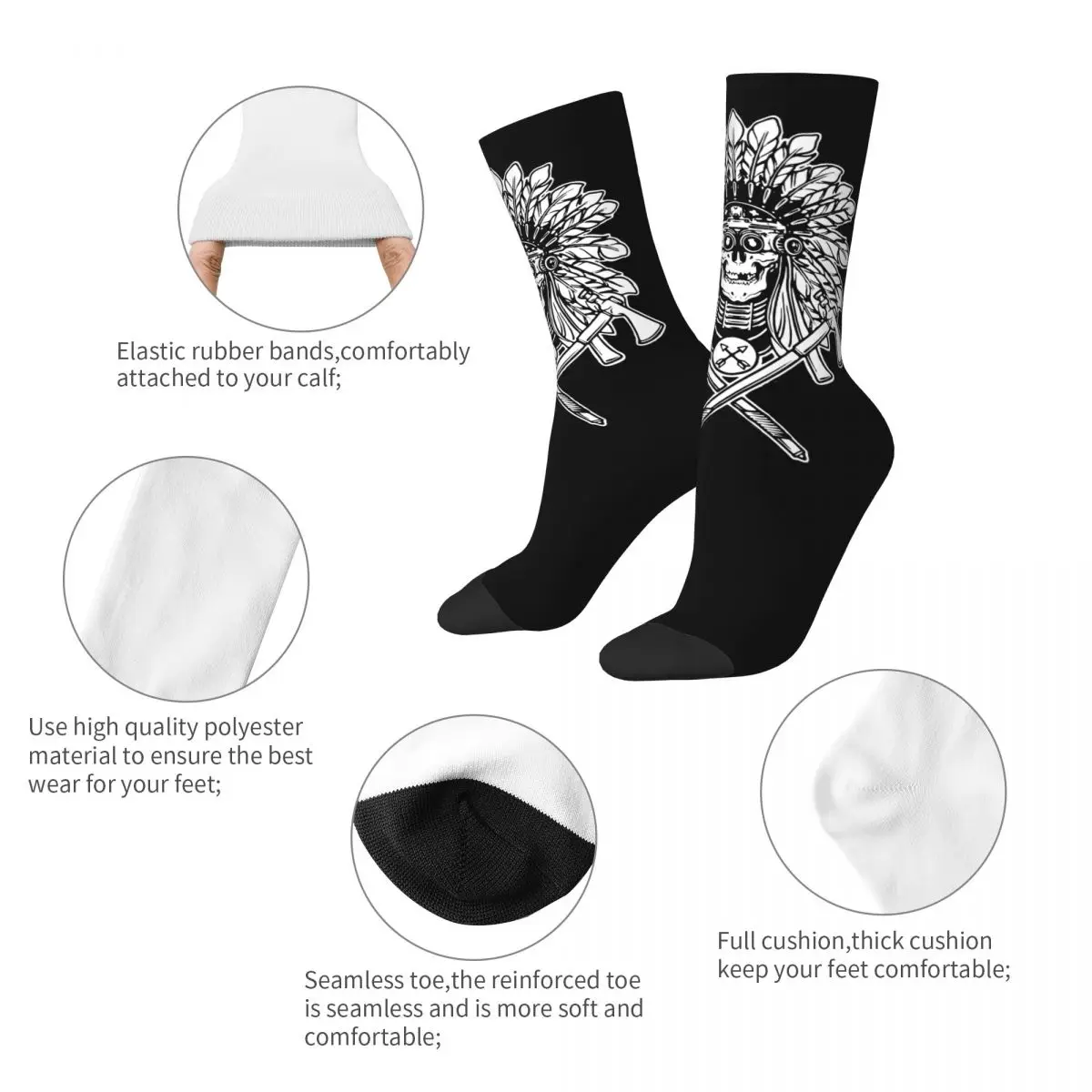 Autumn Winter Hip-hop Unisex FOG Forward Observations Group Socks Skull Sweat Absorbing Basketball Socks