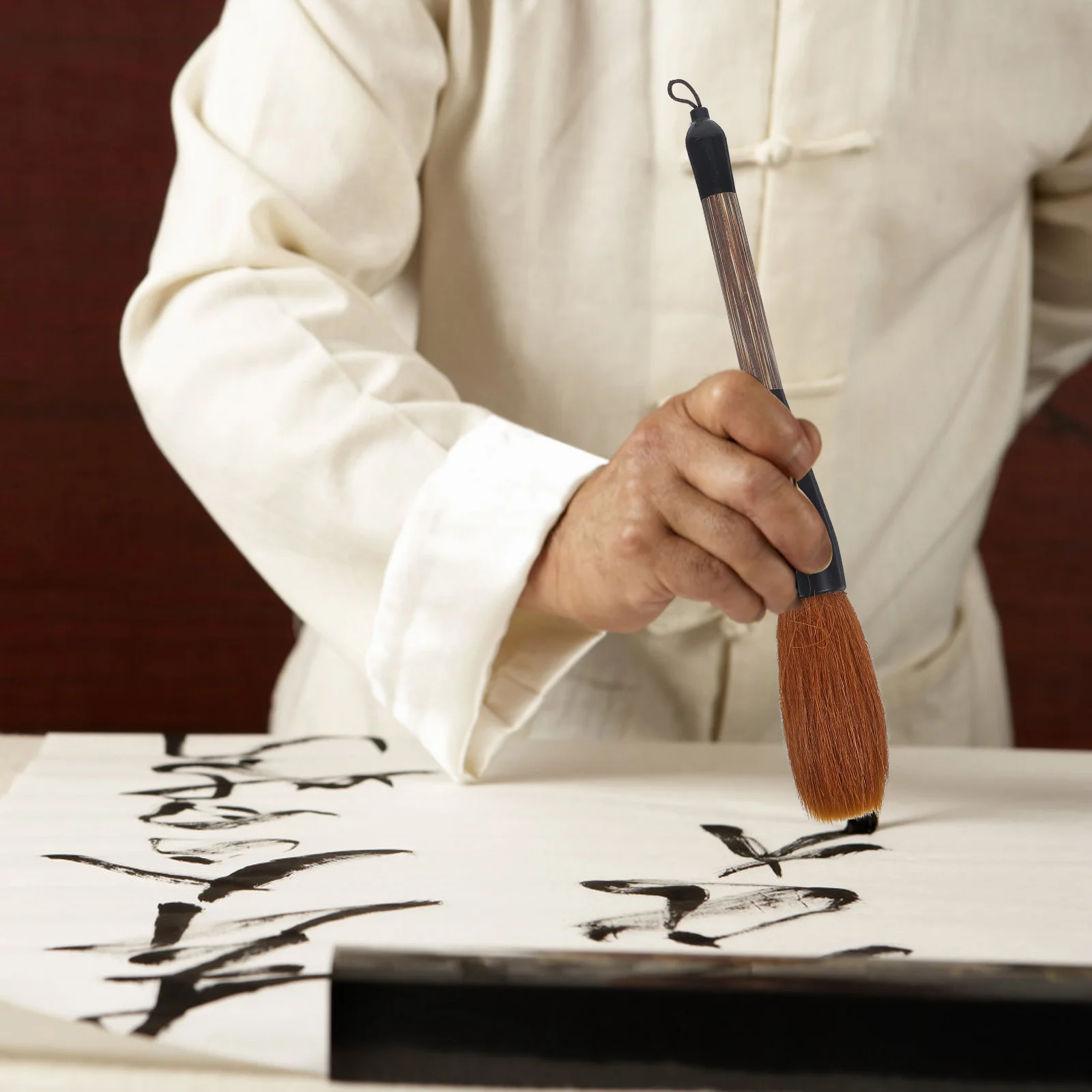 

Wolf Hair Big Brush Painting Calligraphy Pens for Writing Chinese Brushes Writting Natural Hemp Straw
