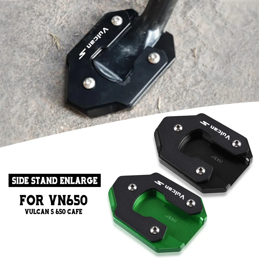 

VN650S Foot Side Stand Enlarger Plate Kickstand Enlarge Extension For KAWASAKI VN650 Vulcan S 650 S650 EN650 VULCANS 650cc Cafe