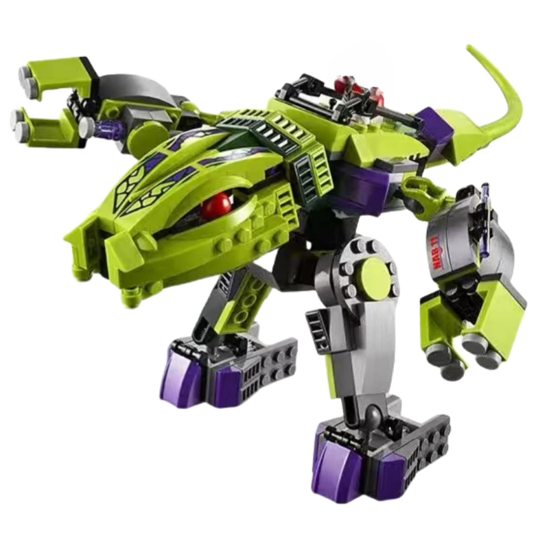 

MOC зеленая двуногая модель блока меха, детские развивающие игрушки, собранные для мальчиков, праздничный подарок, коллекция украшений