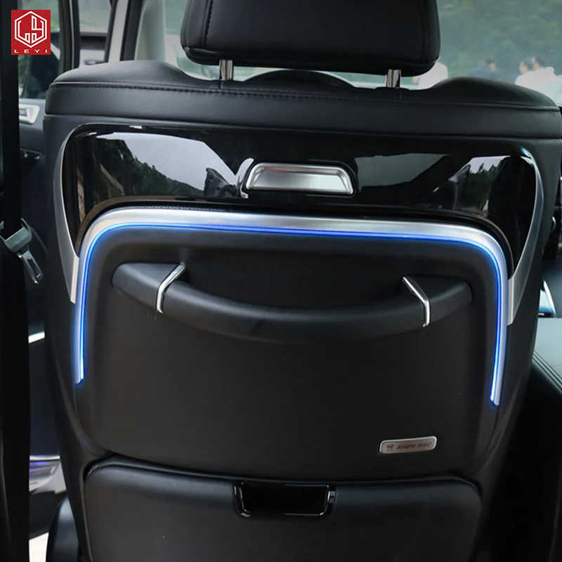 For Toyota alphard 30 accessories Crown Vellfire Seat Back Table Board  with Foot Rest  Portable Activity Folding Table